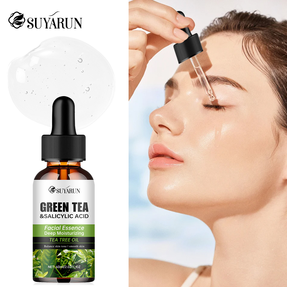 Skincare Salicylic Acid - มีส่วนผสมของกรดซาลิไซลิกและชาเขียวเพื่อขจัดจุดด่างดำ บำรุงผิวให้ชุ่มชื้น ซ่อมแซมผิว ลดเลือนริ้วรอย เอสเซนส์บำรุงผิวหน้า