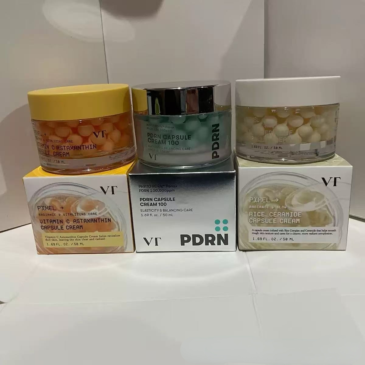 Ceramide Moisturizer - ครีมแคปซูล VT 100,000ppm PDRN, ครีมเซราไมด์จากข้าวและวิตามินซีแอสตาแซนธิน สำหรับการดูแลเกราะป้องกันผิว,