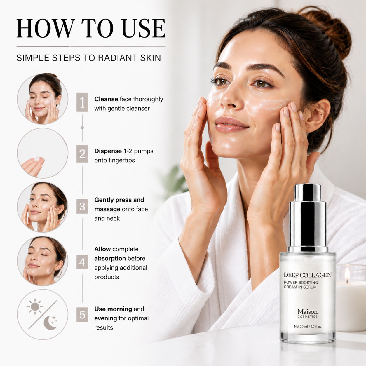 ดีพ คอลลาเจน เซรั่ม เซรั่มสำหร - Skincare Skintific บทวิจารณ์และราคา